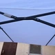 Парасоля садова подвійна 4.5×2.8 м з ручкою відкривання вентиляційним клапаном посиленою рамою та підставкою для саду тераси дачі білий - зображення 4