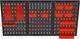 Органайзер для инструментов 120×60 см Kraft&Dele KD11898 настенная перфорированная панель с крючками и контейнерами - изображение 4