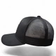 Бейсболка мужская snapback коттоновая с сеткой и маленьким металлическим значком черная весна-лето р.55-56 - изображение 2