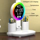 Настольная лампа KRX-104 RGB аккумуляторная с вентилятором 4 плафона и часами - изображение 4