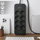 Фильтр питания удлинитель на 8 гнезд с 5 USB разветвитель розетки 2 м - изображение 1