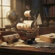 Пазл конструктор Корабль Санта-Мария Santa Maria CubicFun 3D 113 деталей Разноцветный (28759) - изображение 4