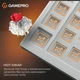 Клавіатура ігрова GamePro Genesis MK126 Silverlight механічна 82 клавіші USB-C Red Switch Gray/White - зображення 4