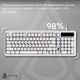 Клавіатура ігрова Ajazz AF98 мембранна 98 клавіш USB-C 1.6 м White (AF98-W) - зображення 6