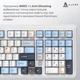 Клавиатура игровая Ajazz AK980 Max механическая 101 клавиша USB Magnetic Switch White/Blue (AK980-MAX-M-BWDB) - изображение 5