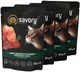 Набір паучів Savory Adult Cats with Lamb and Beetroot in Gravy 3+1 шт (2700000040539) - зображення 1