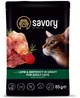 Набір паучів Savory Adult Cats with Lamb and Beetroot in Gravy 3+1 шт (2700000040539) - зображення 5