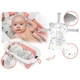 Складна ванночка дитяча біло-рожева з подушкою RICOKIDS RK-287 - зображення 7