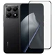 Защитное стекло для телефона Xiaomi 15T противоударное на весь экран прозрачное с черной рамкой - изображение 1