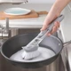 Щетка для мытья посуды Decontamination Wok Brush с дозатором, серый, многофункциональная - изображение 6