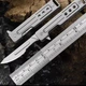 Брелок нож-ножик скальпель 13.8 см на ключи + 10 сменных лезвий раскладной быстрое открывание - изображение 7
