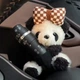 Мякая игрушка в авто на руль Panda милая панда с бантом на переклчатель двориников - изображение 1