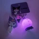 Брелок для ключів Kuromi anime куроми ліхтарик аніме LED кролик Hello Kitty - зображення 4