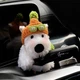 Мякая игрушка в авто на руль собачка в очках шапке dog на переклчатель двориников - изображение 1