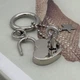 Брелок для ключей двойной сердце металлический для пары замок декоративный открывает ключ звезда - изображение 7