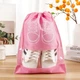 Чохол для зберігання та перевезення взуття Shoe Bag на затяжках, з віконцем 27 х 36 см (WW58742-3) Рожевий - зображення 2