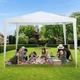 Садовий павільйон Gazebo Tente 3 х 3 м альтанка тент для пікніка, навіс для саду дачі, складний шатер - зображення 4