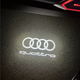 Підсвічування дверей проєкція для Audi (ауді) Quattro 4 штуки на чотири двері металевий корпус скляна лінза - зображення 3