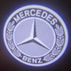 Подсветка дверей мерседес проекция подсветка Mercedes W176 W205 W212 W213 W246 Gl GLE GLA GLC 2 штуки на две двери черно-белая HD - изображение 2