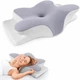 Ортопедична подушка для сну Метелик з ефектом пам'яті Memory Foam 50х30 см. Анатомічна подушка під шию - изображение 2