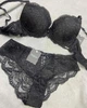 Комплект белья: бюстгальтер push-up и трусики 9415 Balaloum черный 80C/L - изображение 1