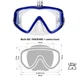 Маска Marlin Big Panoramic Blue c креплением для экшн камеры (11206) - изображение 6
