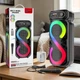 Портативная Bluetooth колонка Sing-e 20Вт черная, двойной динамик 2x4", TWS, FM, USB, TF, AUX, LED, Bluetooth 5.0 (MО7Z4SQZ) - изображение 1