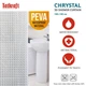 Шторка для душу Tatkraft Chrystal 3D ефект з кільцями 12 шт 180x180 см 18129 - изображение 7