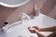 Змішувач hansgrohe Tecturis S CoolStart EcoSmart+ для раковини зі зливним гарнітуром, білий матовий 73320700 - изображение 7