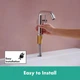 Змішувач hansgrohe Tecturis S CoolStart EcoSmart+ для раковини без зливного гарнитуру, хром 73341000 - изображение 6