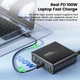 Мережевий зарядний пристрій Toocki 140 WGan 140W Table Charge TCTZM -XRB01 3C+2U - зображення 2