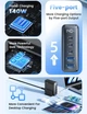 Мережевий зарядний пристрій Toocki 140 WGan 140W Table Charge TCTZM -XRB01 3C+2U - зображення 6