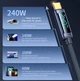 Кабель Type-c - Type-c 240W 1М Toocki Display PD3.1 QC4.0 FCP AFC Gray TQ-X57C4 - изображение 6