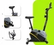 Велотренажер для дома Urbogym OXYGEN YELLOW до 120 кг с системой магнитного сопротивления Черный с желтым - изображение 2