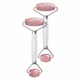 Роллер-массажер для лица и тела с розовым кварцем GESKE SmartAppGuided Rose Quartz Face & Body Roller 5в1 жемчужный - изображение 7