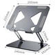 Подставка для ноутбука до 17" Media-Tech MT2661, Aluminium Grey - изображение 4