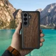 Кожаная накладка Stenk WoodBacker для Samsung Galaxy S26 Plus Черный (80612) - изображение 3