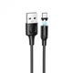Кабель BOROFONE BX41 USB to Type-C 2.4A 1m PVC connectors magnetic Black (6931474738462) - зображення 1