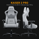 Fotel gamingowy Anda Seat Kaiser 2 XL Dark Gray Fabric (AD12YXL-17-GB-F) - obraz 19
