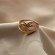 Кольца золотая с ажурным орнаментом широкая - изображение 5
