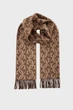 Чоловічий коричневий вовняний шарф з візерунком G MONOGRAM WOVEN SCARF Gant OS 9920247 - изображение 1