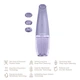 Вакуумний очищувач пор GESKE Aqua-Stream Face Cleanser 8 в 1 апарат для аквапілінгу та зволоження девайс для чистки шкіри проти чорних цяток Фіолетовий - изображение 2