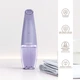 Вакуумний очищувач пор GESKE Aqua-Stream Face Cleanser 8 в 1 апарат для аквапілінгу та зволоження девайс для чистки шкіри проти чорних цяток Фіолетовий - изображение 3
