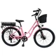 Електровелосипед SPARK E-CITY LITE 17 48V/500W/12,8Ah малиновий - зображення 1