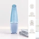 Вакуумний очищувач пор GESKE Aqua-Stream Face Cleanser 8 в 1 апарат для аквапілінгу та зволоження девайс для чистки шкіри проти чорних цяток Блакитний - изображение 3