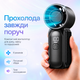 Мини вентилятор аккумуляторный Type C мощный ручной вентилятор компактный для офиса и путешествий BRS Black - изображение 1