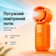Мини вентилятор ручной Type C мощный аккумуляторный вентилятор компактный для офиса и путешествий BRS Orange - изображение 2