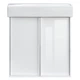 Тумба с умывальником DEVIT Quadra 55x60.5x33см подвесная белая 083055W - изображение 2