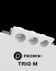 Точковий світильник Promin Trio M GU10/G5.3 3x10W IP20 білий гіпсовий врізний - изображение 2