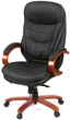 Кресло АКЛАС Валенсия Soft EX MB (Кожа LC-A Black/PU Black) - изображение 1